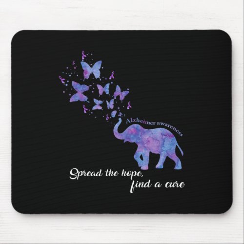 The Hope Find A Cure Alzheimerheimer Awareness Gif Mouse Pad