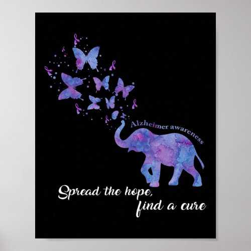 The Hope Find A Cure Alzheimerheimer Awareness Gif Poster