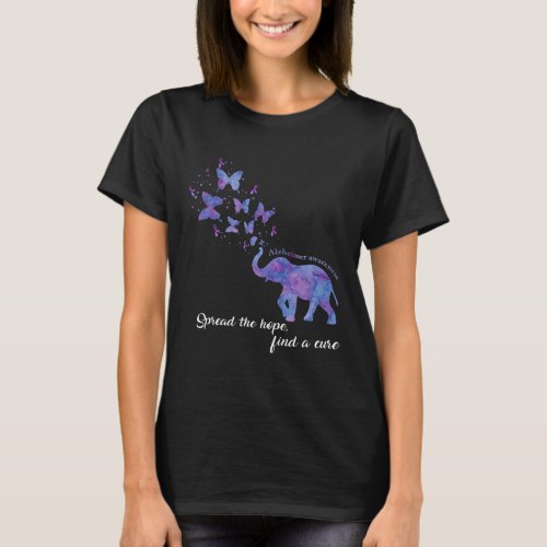 The Hope Find A Cure Alzheimerheimer Awareness Gif T_Shirt