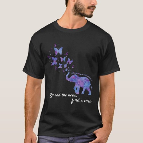 The Hope Find A Cure Alzheimerheimer Awareness Gif T_Shirt