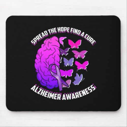 The Hope Find A Cure Alzheimerheimer Awareness  Mouse Pad