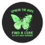 The Hope Find A Cure Bile Duct Cancer Awareness  Classic Round Sticker