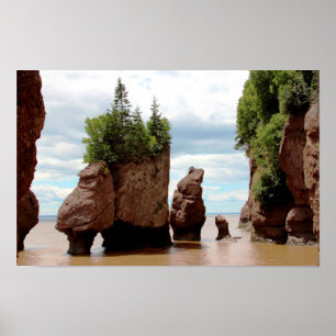 The Hopewell Rocks Canada Poster