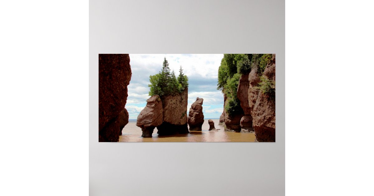The Hopewell Rocks Canada Poster | Zazzle