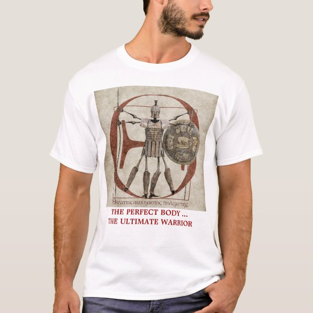 The Hoplite Tireless Warrior T-Shirt (Front)