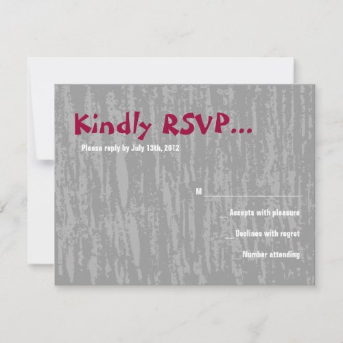 The Hora Chair Dance Bar Bat Mitzvah Reply Card Custom Invitation