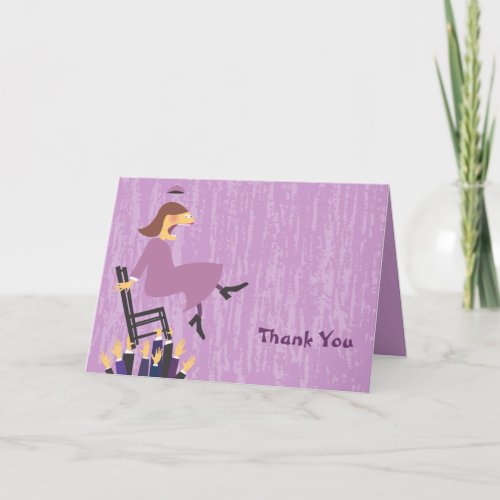 The Hora Chair Dance Folded Thank You Card