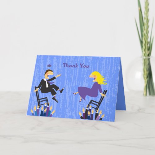 The Hora Chair Dance Folded Thank You Card