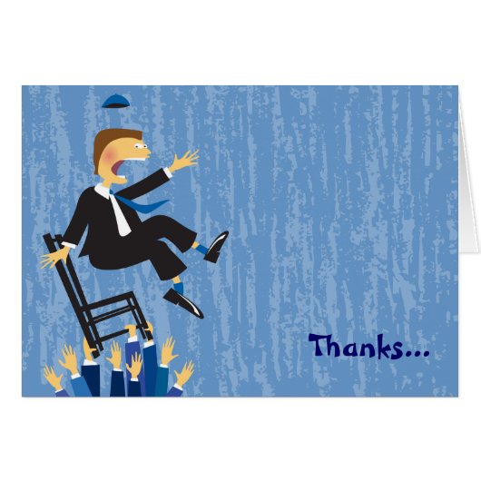 The Hora Chair Dance Folded Thank You Card1 (Front Horizontal)