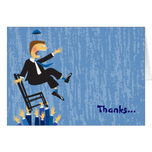 The Hora Chair Dance Folded Thank You Card1 Cards