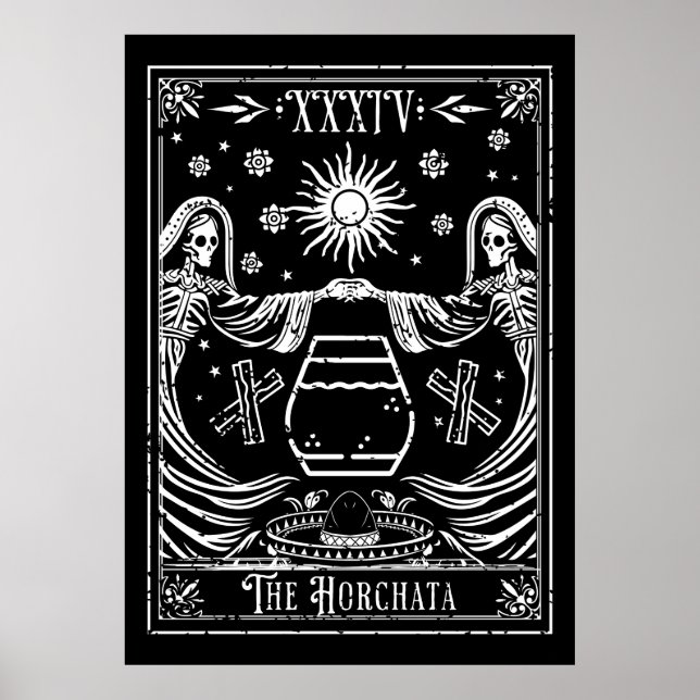 The Horchata Tarot Card Poster (Front)