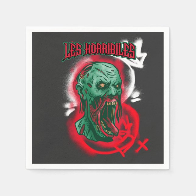 The  Horribiles Monster  Napkins (Front)