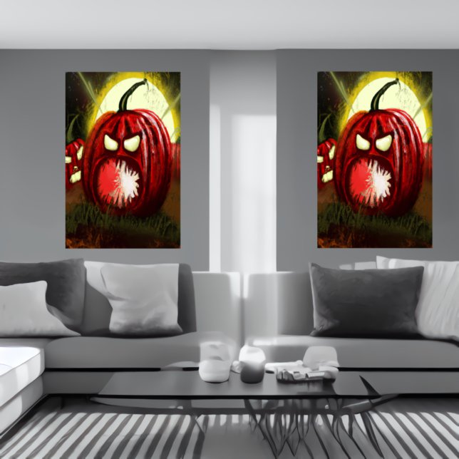 The horror of the Pumpkin | AI Art Poster (Creator Uploaded)