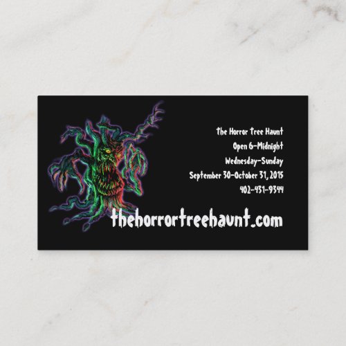 The Horror Tree Business Card