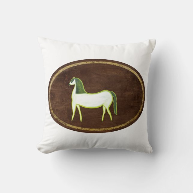 The Horse 2009 Throw Pillow (Front)