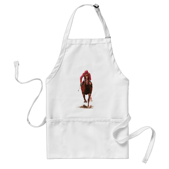 The Horse and Jockey Adult Apron (Front)
