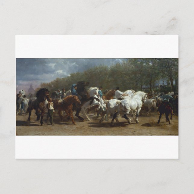 The Horse Fair by Rosa Bonheur Postcard (Front)