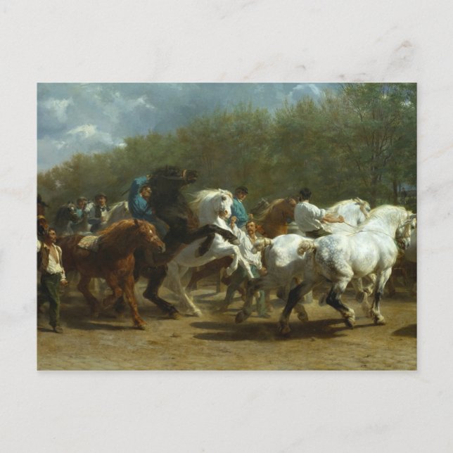 The Horse Fair by Rosa Bonheur Postcard (Front)