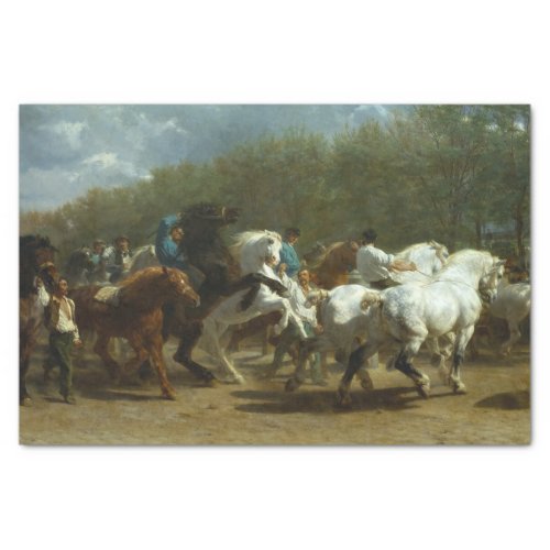 The Horse Fair by Rosa Bonheur Tissue Paper