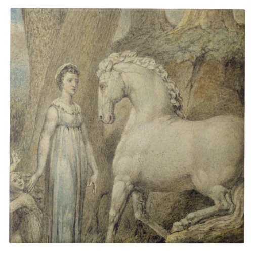 The Horse from William Hayleys Ballads c1805 Tile