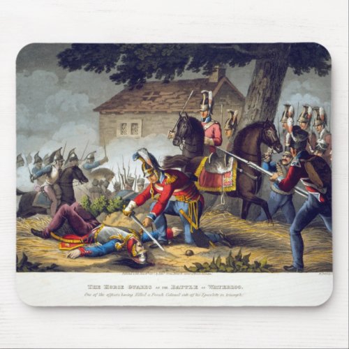 The Horse Guards at the Battle of Waterloo engrav Mouse Pad