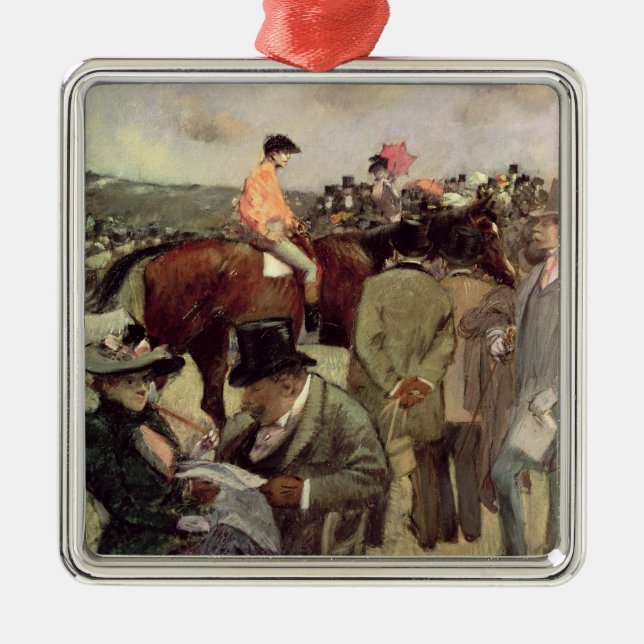 The Horse-Race, c.1890 Metal Ornament (Front)