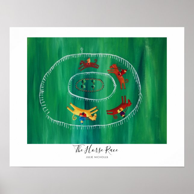 The Horse Race Painting Poster (Front)