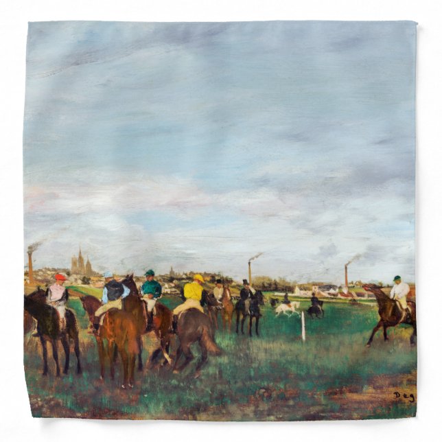 The Horse Races, Edgar Degas Bandana (Front)