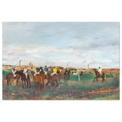 The Horse Races Edgar Degas Tissue Paper