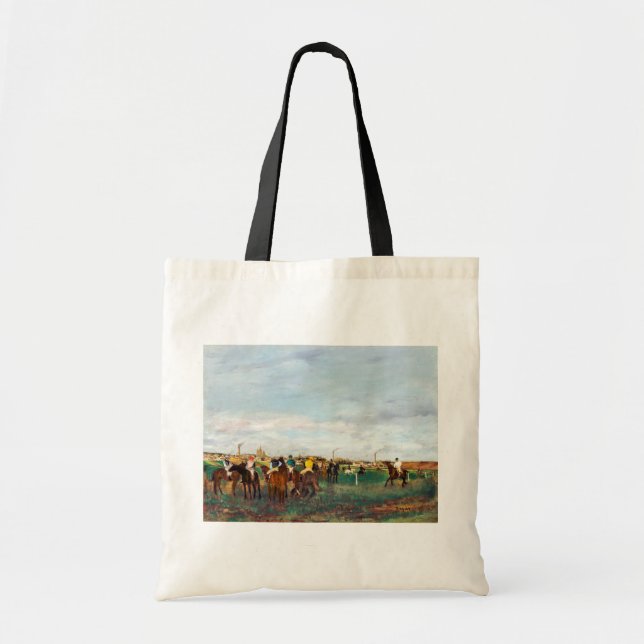 The Horse Races, Edgar Degas Tote Bag (Front)