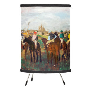 The Horse Races, Edgar Degas Tripod Lamp