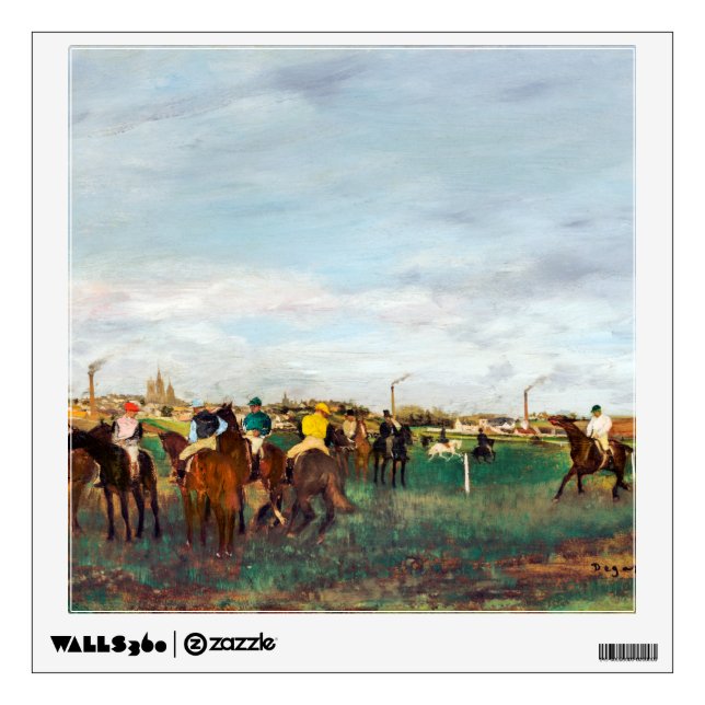 The Horse Races, Edgar Degas Wall Decal (Front)