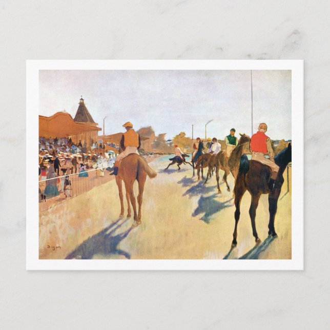 The Horse Races (The Parade), Edgar Degas Postcard (Front)