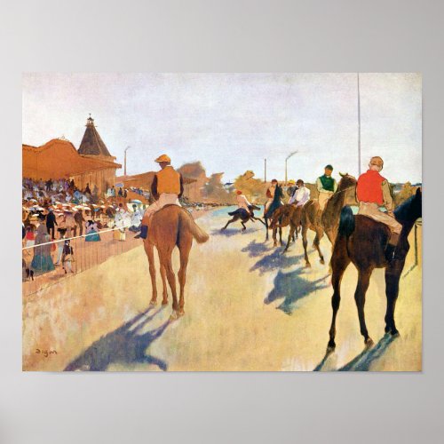 The Horse Races The Parade Edgar Degas Poster