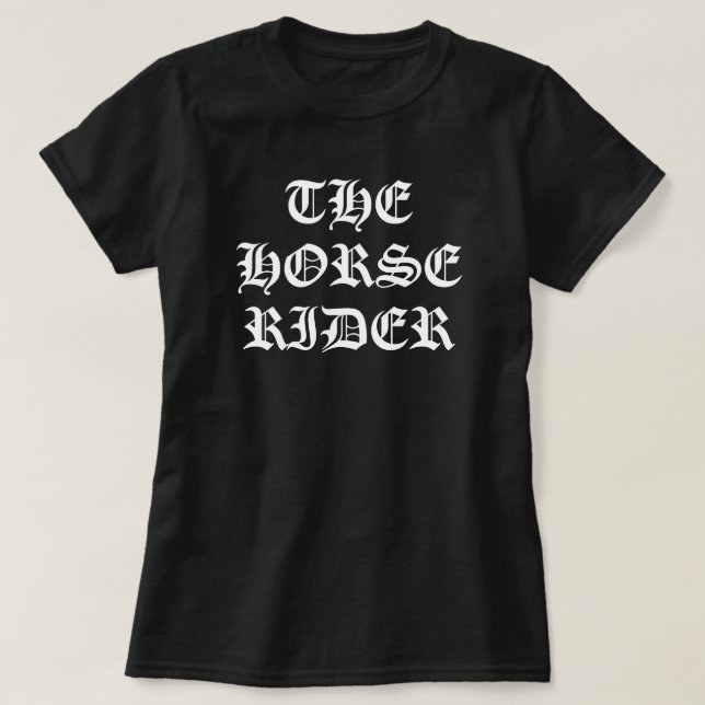 The Horse Rider Matching Couples  T-Shirt (Design Front)