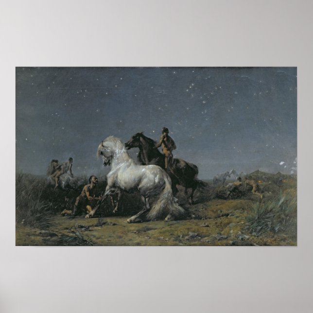 The Horse Thieves, 19th century Poster (Front)