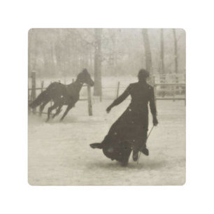 The Horse Trainer By Felix Thiollier 1899 Metal Print