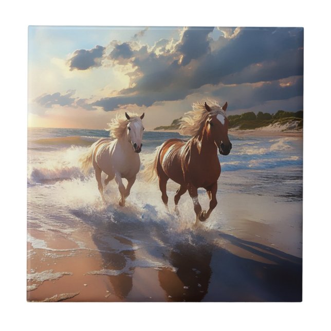 The Horses   Ceramic Tile (Front)