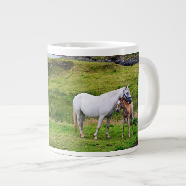 The Horses of Connemara | Galway, Ireland Giant Coffee Mug (Front Right)