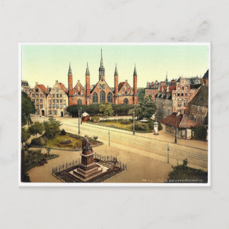 The hospital, Lubeck, Germany classic Photochrom Postcard