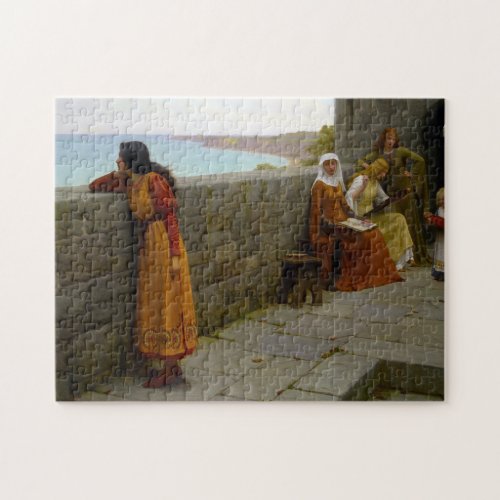 The Hostage c 1912 by Edmund Blair Leighton Jigsaw Puzzle