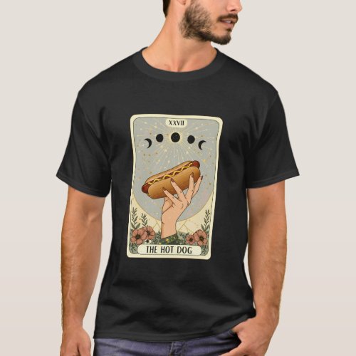 The Hot Dog Tarot Card Funny Mystic Food Humor Gra T-Shirt