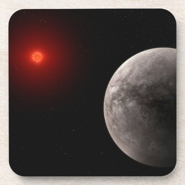 The Hot Rocky Exoplanet Trappist-1 B. Beverage Coaster (Front)