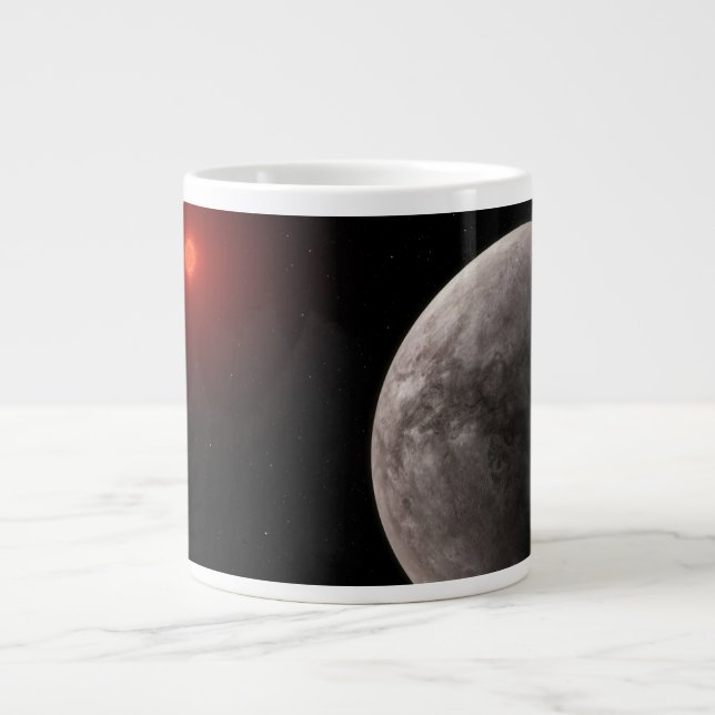 The Hot Rocky Exoplanet Trappist-1 B. Giant Coffee Mug (Front)