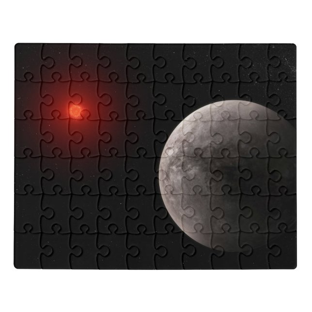 The Hot Rocky Exoplanet Trappist-1 B. Jigsaw Puzzle (Puzzle Horizontal)