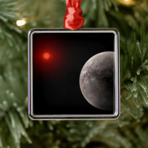The Hot Rocky Exoplanet Trappist-1 B. Metal Ornament