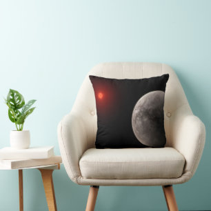 The Hot Rocky Exoplanet Trappist-1 B. Throw Pillow