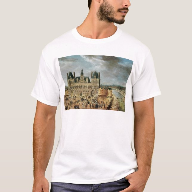 The Hotel de Ville, Place de Greve T-Shirt (Front)