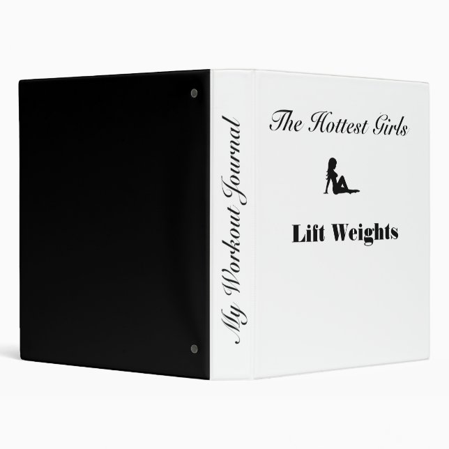 The Hottest Girls Lift Weights Workout Journal Binder (Background)