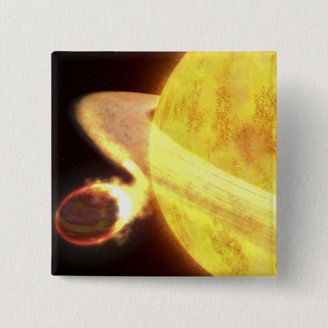 The hottest known planet in the Milky Way Pinback Button (Front)